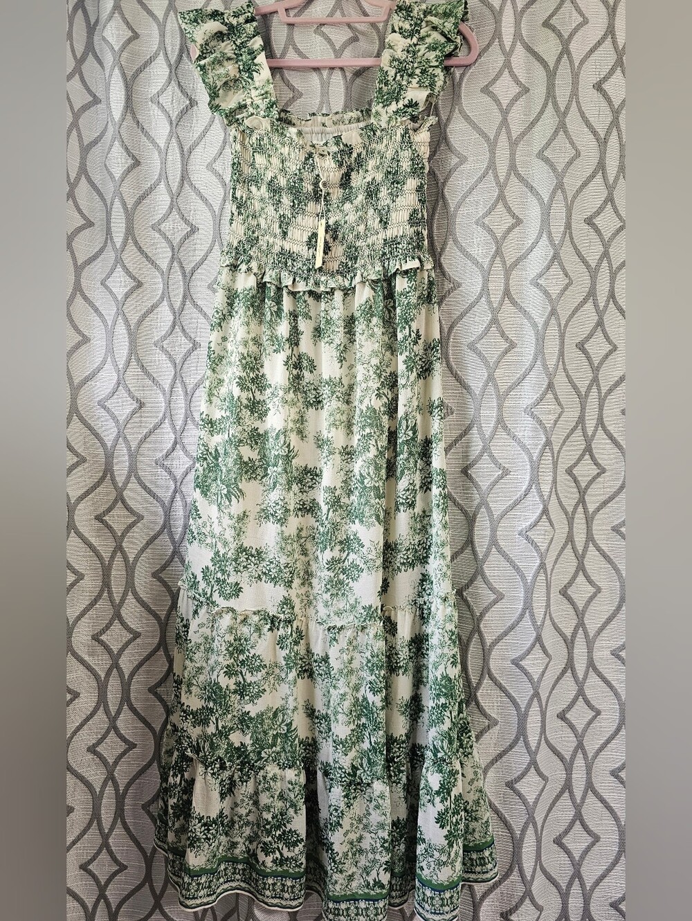 Max Studio Green Floral Maxi Dress